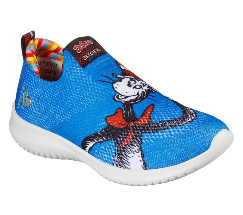 Skechers Dr. Seuss: Ultra Flex - You Are You - Girls Slip On Shoes Blue/Multicolor [AU-OX9389]